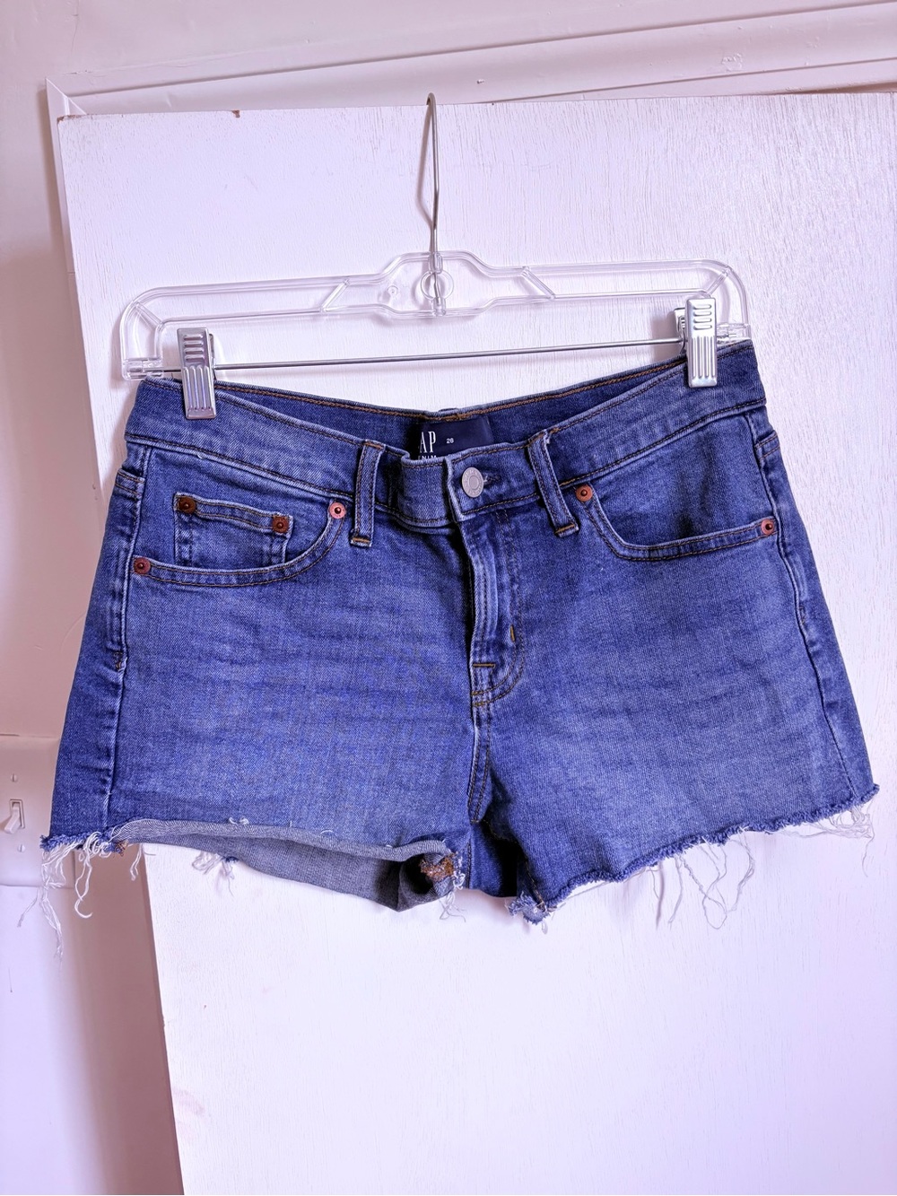 GAP Women's Medium Blue Denim Cutoff Shorts